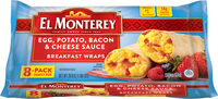 Egg potato bacon & cheese breakfast wrap authentic
