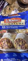Shredded Steak, Cheese & Rice Burritos
