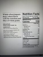 100% whole grain sprouted wheat flour