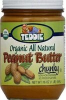 Organic All Natural Peanut Butter Chunky