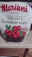 Sweetened Organic Cranberries