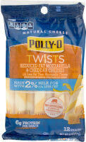 Polly o reduced fat twists mozzarella & cheddar cheeses