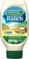Easy squeeze original ranch light salad dressing & topping