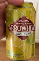 Sparkling, mountain spring water, lemon lime