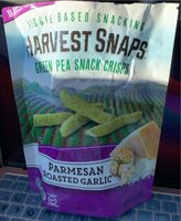 Harvest snaps green pea snack crisps
