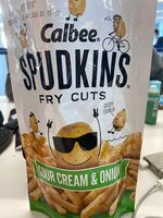 Fry cuts crispy crunch! sour cream & onion flavored potato snacks, sour cream & onion