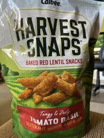Lentil Bean Crisps Tomato Basil