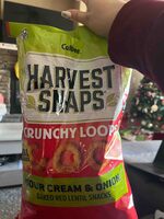 Crunchy Loops Sour Cream & Onion Baked Red Lentil Snacks