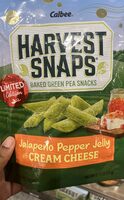 Jalapeño Pepper Jelly with Cream Cheese Baked Green Pea Snacks