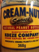 Cream-Nut Natural Peanut Butter