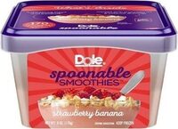 Strawberry banana spoonable smoothies