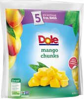 Pre-portioned mango chunk pre-portioned packets