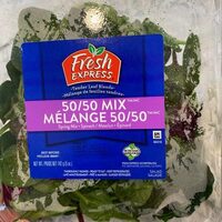 50/50  spinach mix