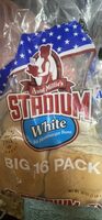 White hamburger stadium buns