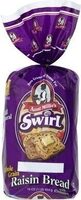 All Natural Whole Grain Swirl Raisin Bread With Cinnamon
