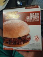 Fast Bites BBQ Rib Sandwich