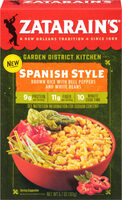Spanish style brown rice with bell peppers and white beans
