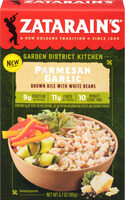 Parmesan garlic brown rice with white beans