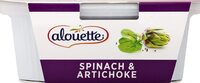 Spinach artichoke spreadable cheese