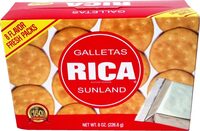 Galletas rica sunland packs of crackers