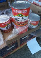 Purple hominy, indian purple corn