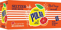 Polar blood orange lemon seltzer water