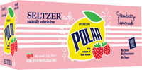 Polar strawberry lemonade seltzer water
