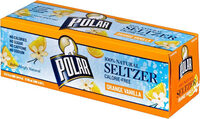 Polar orange vanilla seltzer