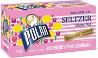Polar seltzer raspberry pink lemonade