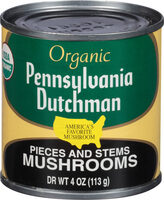 Pennsylvania dutchman organic pieces and stems mushrooms
