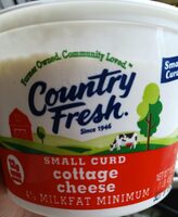 Country fresh, small curd cottage cheese
