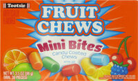 Tootsie fruit chews mini bites candy coated chews