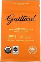 7660FT Organic 66% Cacao Semisweet Chocolate Baking Wafers