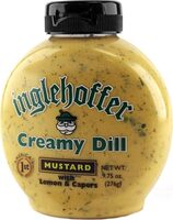Creamy dill mustard with lemon capers