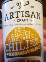 Fire roasted vegetable chili with beans & marsala wine, fire roasted vegetable