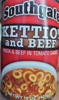 Southgate sketti o's and beef pasta & beef in tomato sauce