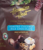 Toasted coconut milk chocolate macadamias