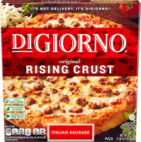 Rising crust italian sausage frozen pizza
