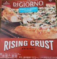 Rising crust original spinach, mushroom and garlic