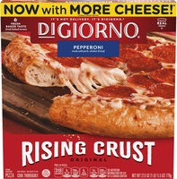 Rising crust pepperoni frozen pizza