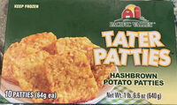 TATER PATTIES Hashbrown Potato Patties
