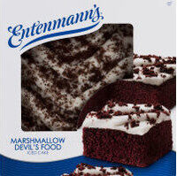 Iced cake marshmallow devil's food