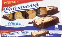Brownie chocolate chip mini cakes