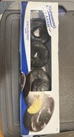 8 rich frosted donuts
