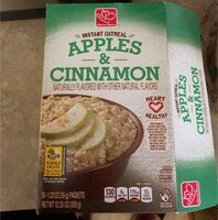 Apples & cinnamon instant oatmeal