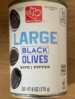 Large ripe pitted black olives