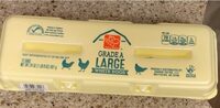Grade a large white eggs