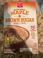 Maple & brown sugar instant oatmeal