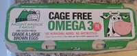 Cage free omega 3 grade A Large eggs