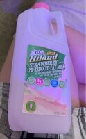 Strawberry flavored 2% reduced fat milk